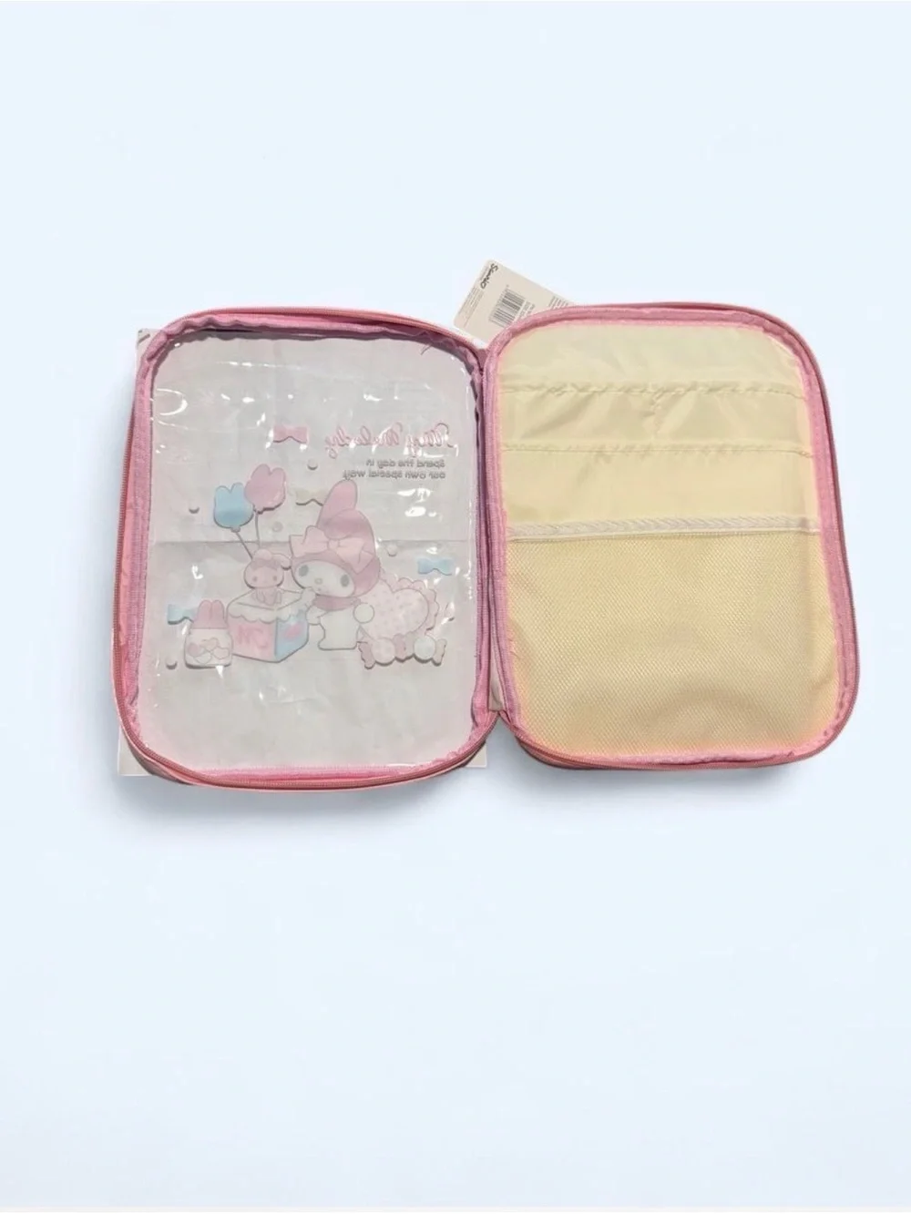 Sanrio Pink Clear Character Pencil Pouch